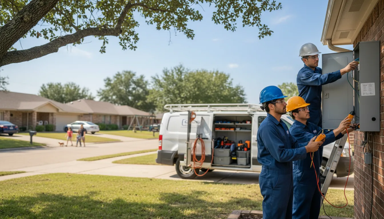Certified electrician providing emergency electrical services in Oden, AR